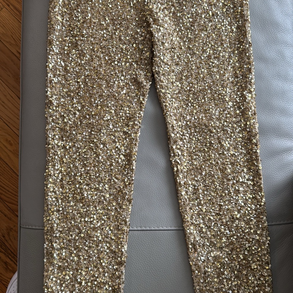 Sparkling Gold Sequin Pants